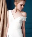 Đầm trắng lệch vai sexy tinh tế sang trọng – DN299