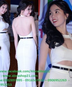 Váy dài dạ hội hở lưng siêu đẹp như Ngọc Trinh