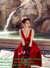 Đầm xòe 2 dây hở lưng V dễ thương như Ngọc Trinh