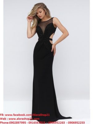 Đầm dài body cúp ngực hở lưng khoét eo mới lạ - D261