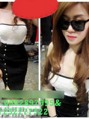 Đầm cúp ngực phối ren đính nút cực quyến rũ