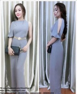 Jumpsuit cách điệu tay dài 1 bên sang trọng sành điệu