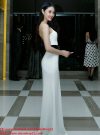 Đầm yếm dạ hội dài cổ kiềng kim loại như Linh Chi quyến rũ – D332
