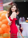 Đầm ôm trễ vai xinh xắn sexy như HH Tú Anh – DN14