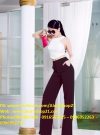 Đồ bay quần ống suông dài áo croptop cách điệu - J30
