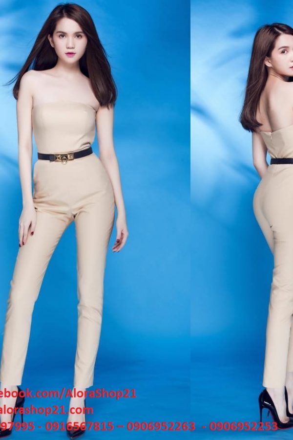 Jumpsuit áo ống quần ôm body tôn dáng như Ngọc Trinh – J43
