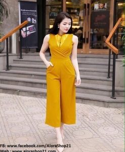 Đồ bay lửng phối ren sang trọng kiểu quần ống rộng sành điệu - JL19