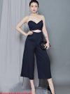 Jumpsuit lửng cúp ngực thiết kế quần ống suông tuyệt đẹp - JL25