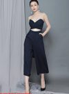 Jumpsuit lửng cúp ngực thiết kế quần ống suông tuyệt đẹp – JL25