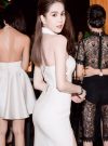 Set áo crop top cúp ngực và chân váy xẻ tà như Ngọc Trinh – JN17
