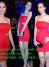 Đầm body đỏ cúp ngực khoét eo như Mai Phương Thúy - DN113