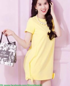 Váy suông dễ thương tay con giống Ngọc Trinh - DN114