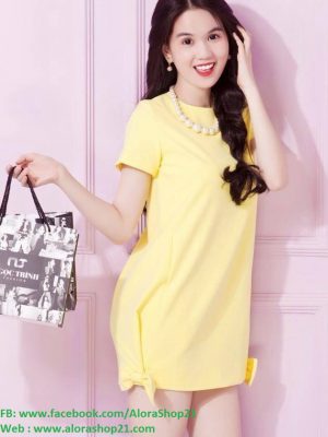 Váy suông dễ thương tay con giống Ngọc Trinh - DN114