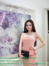 Đầm ống hồng pastel viền trắng peplum Phương Trinh - DN137