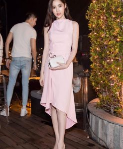 Đầm body đuôi cá hồng pastel nhẹ nhàng xinh xắn - DN186 Đầm body đuôi cá hồng pastel nhẹ nhàng xinh xắn - DN186
