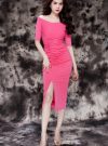 Đầm body Ngọc Trinh xếp ly cách điệu độc đáo - DN197