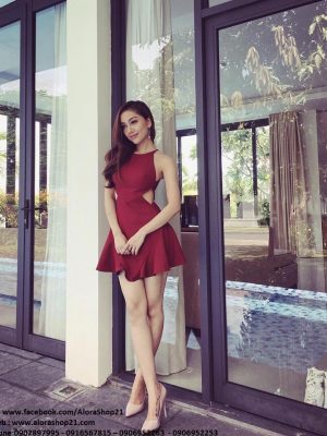 Váy đuôi cá ngắn thiết kế ôm body khoét eo tuyệt đẹp - DN234
