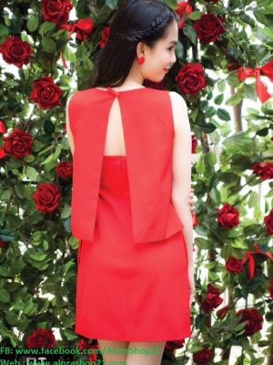 Đầm dự tiệc chữ A với thiết kế đơn giản sang trọng như Ngọc Trinh - DN26