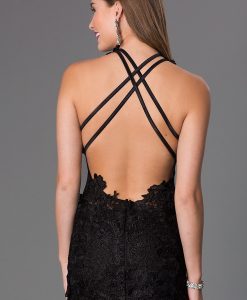 Đầm body ren phối lưới sexy quyến rũ tôn dáng - DN34
