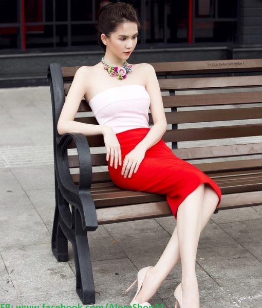 Đầm body cúp ngực form chuẩn dự tiệc sang trọng như Ngọc Trinh – DN373