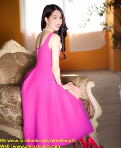 Đầm xòe cao cấp Ngọc Trinh quý phái kiều diễm - DN376
