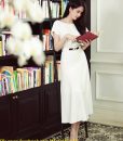 Đầm xòe dài thanh lịch dịu dàng nữ tính như Ngọc Trinh - DN379