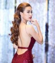 Đầm dạ hội kim sa thiết kế 2 dây đơn giản tuyệt đẹp – D359