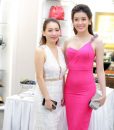 Đầm body hồng sen tôn dáng lạ mắt như Huyền My – DN283