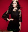 Đầm ren cao cấp chữ A sang trọng như Phương Trinh – DN324