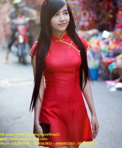 Sườn xám cách tân dễ thương xinh xắn như Elly Trần - DN404