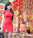 Sườn xám xẻ tà ôm body tôn dáng như Elly Trần - DN405