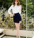Bộ áo quần giả váy phong cách trẻ trung như Ngọc Trinh - JN39