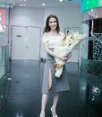 Bộ áo trễ vai và chân váy xòe dự tiệc sang trọng - JN41