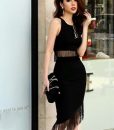 Bộ áo váy tua rua thiết kế ôm body tôn dáng và cá tính - JN43