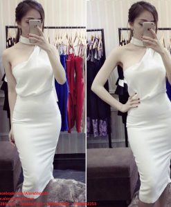 Đầm body dự tiệc ôm body lệch vai tôn dáng - DN292