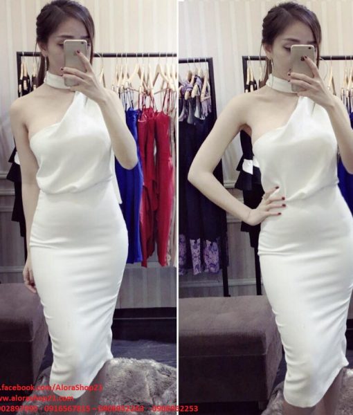 Đầm body dự tiệc ôm body lệch vai tôn dáng - DN292