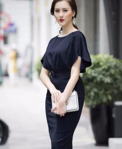 Đầm Công Sở Tay Cánh Tiên Đẹp Như HH Mỹ Linh - DN302