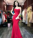 Váy dài đuôi cá hai dây cúp ngực sexy tôn dáng - D383