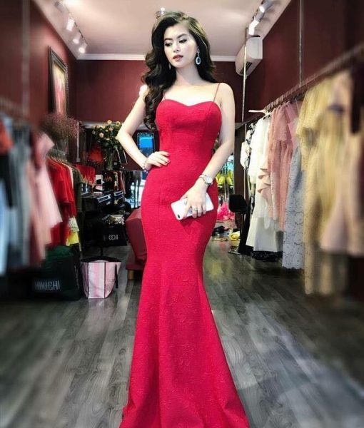 Váy dài đuôi cá hai dây cúp ngực sexy tôn dáng – D383 Váy dài đuôi cá hai dây cúp ngực sexy tôn dáng – D383