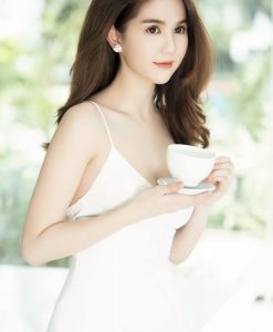 Đầm xòe thiết kế hai dây hở lưng sexy như Ngọc Trinh - DN407