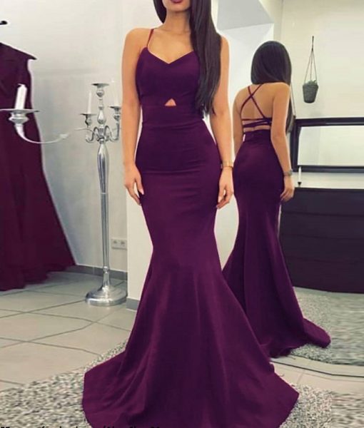 Đầm dạ hội hở lưng sexy ôm body tôn dáng – D391