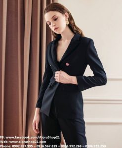 Set áo vest tay dài và quần tây sang trọng quý phái - J85