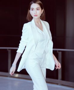 Áo quần kiểu áo vest tay dài kèm áo trong quần tây - J105