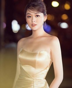 Váy dạ hội cúp ngực nhún eo xẻ đùi cao sexy - D486