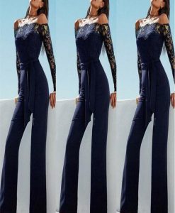 Đồ bay tay dài trễ vai ôm body phối ren gợi cảm - J121