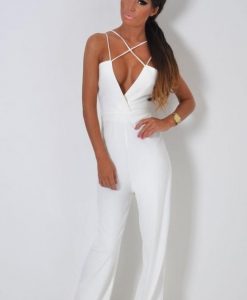 Jumpsuit thiết kế đan dây khoét ngực sâu sexy - J123