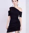Đầm dự tiệc đen thiết kế ôm body cực tôn dáng - DN488