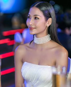 Đầm dạ hội cúp ngực xẻ đùi cao khoe vai trần gợi cảm - D583