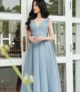 Đầm xoè cổ V thiết kế dáng dài siêu dễ thương - DN526